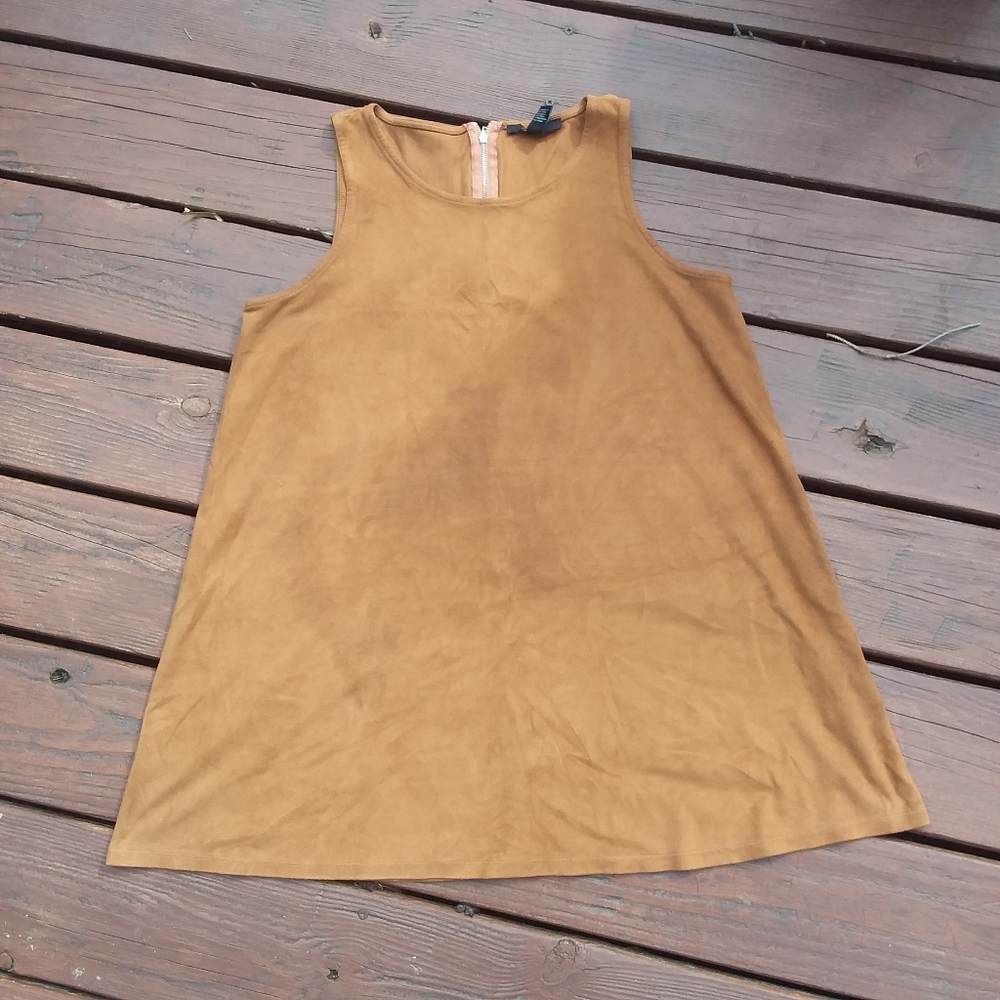 😍 Forever 21 Sueded A-line Tunic in Copper Orange